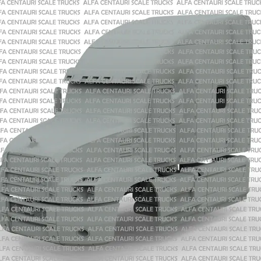 1/25th 3d printed Mk Anthem 70” sleeper cab cab kit by Alpha Centauri