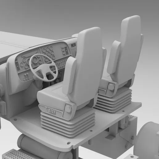 1/25th resin 3d printed Peterbilt 379 ultra cab w/63” sleeper by Alpha Centauri