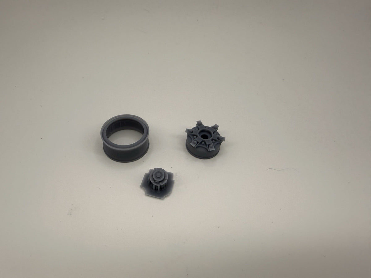 1/24 scale 6 Spoke Steers Set Of 2 by Fiala
