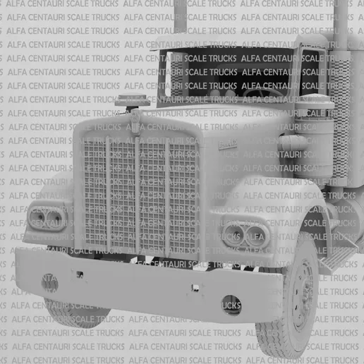 1/25 printed Kenworth W900 A w/60” sleeper by Alfa Centauri
