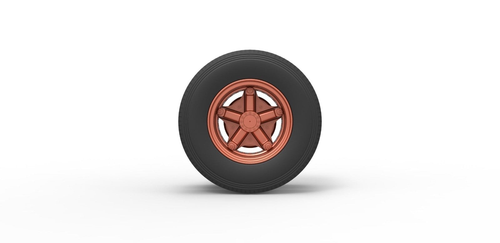 1/35 resin 3d printed 5 spoke wheel and tire set by 3D TECH DESIGN