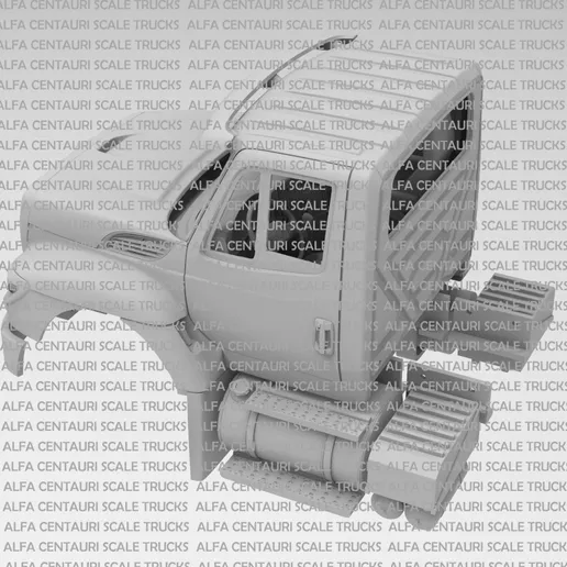 1/25th resin 3d printed International Workstar day cab by Alfa Centauri