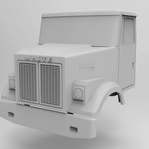 1/25 resin 3d printed White Road Boss 2 short hood version, no interior included
