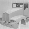 Kenworth T600 Day Cab single rear window – 1/25 Scale Resin 3D Printed Model Designed by Alfa Centauri