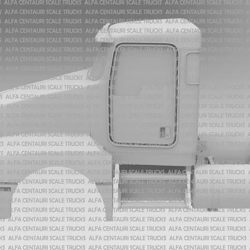 Kenworth T600 Day Cab single rear window – 1/25 Scale Resin 3D Printed Model Designed by Alfa Centauri